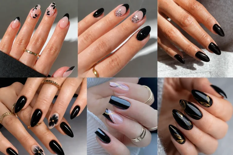 black october nail ideas