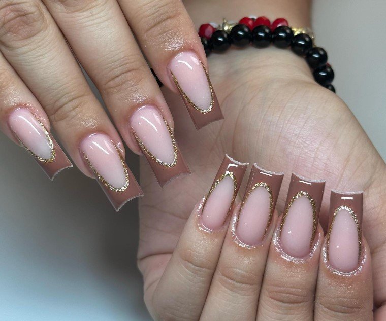 Fall french Nails
