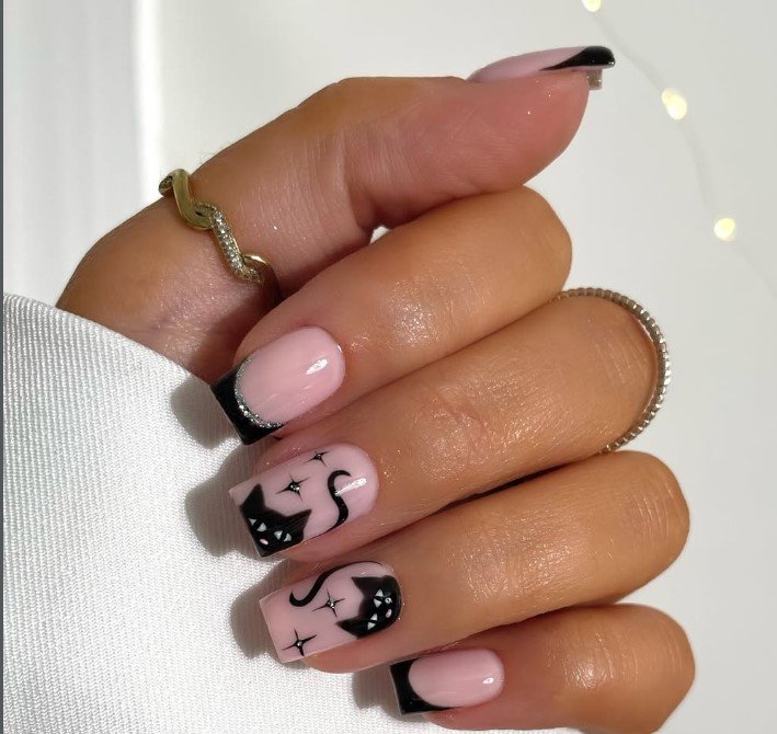 black cat nails