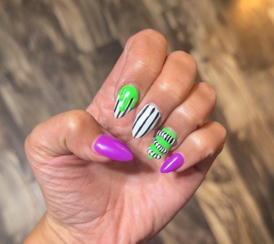 Beetlejuice nails