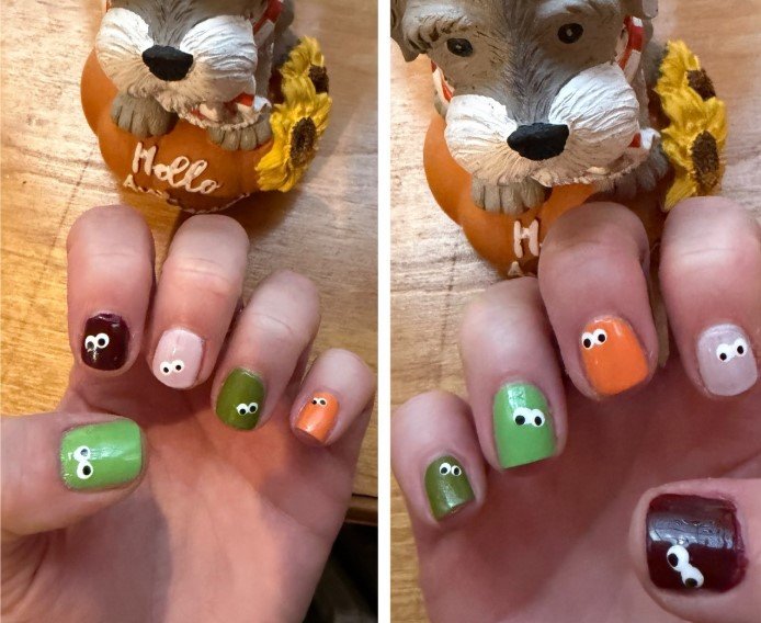 Easy Halloween nails