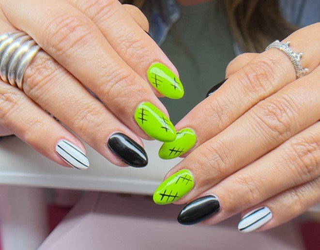 Frankenstein Nails