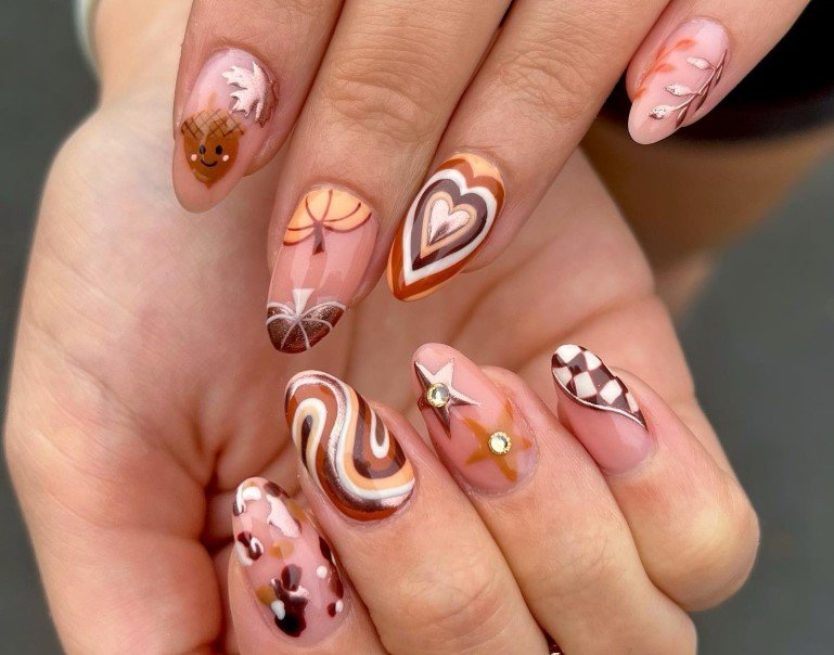 fall October nails