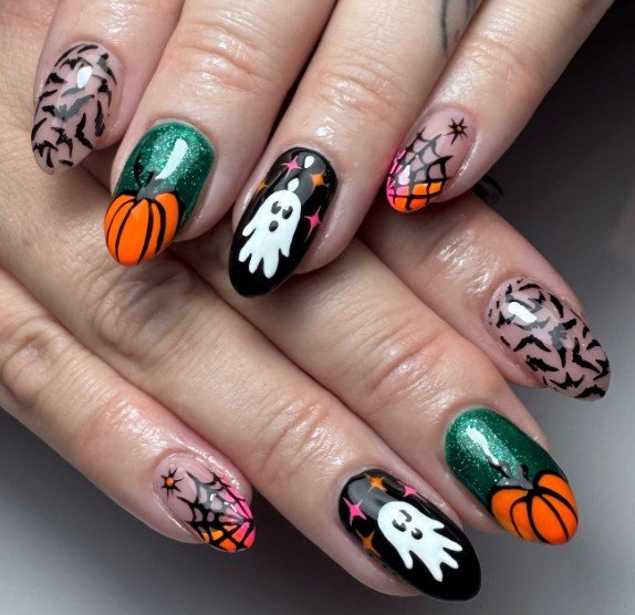 halloween nails with perfect spooky touch